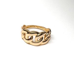 14K Yellow Gold Cuban Ring